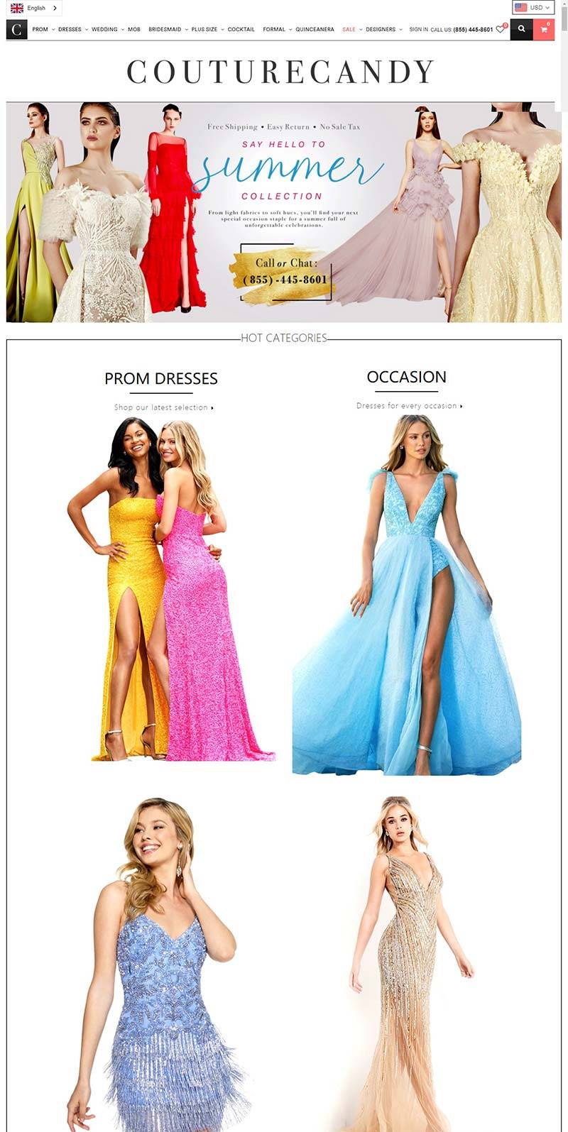 CoutureCandy 美国服装配饰品牌购物网站