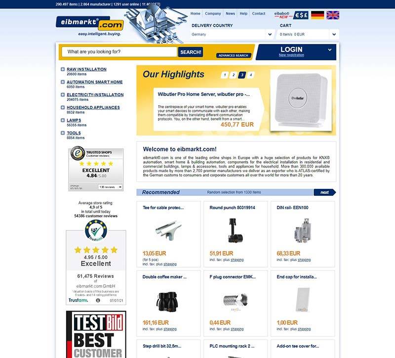 eibmarkt 德国家用电器品牌购物网站