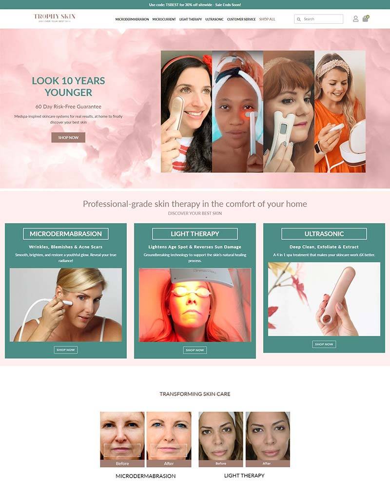 Trophy Skin 美国光疗美容仪品牌购物网站