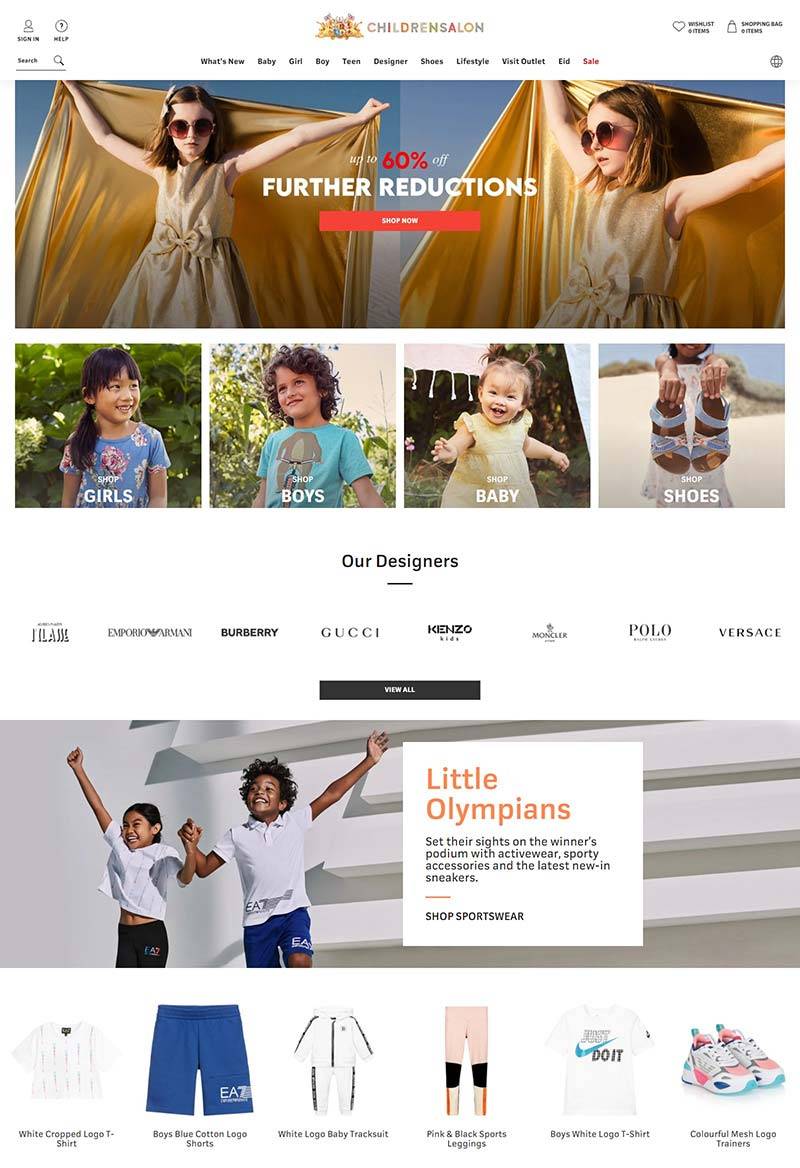 Childrensalon 英国高端童装品牌购物网站