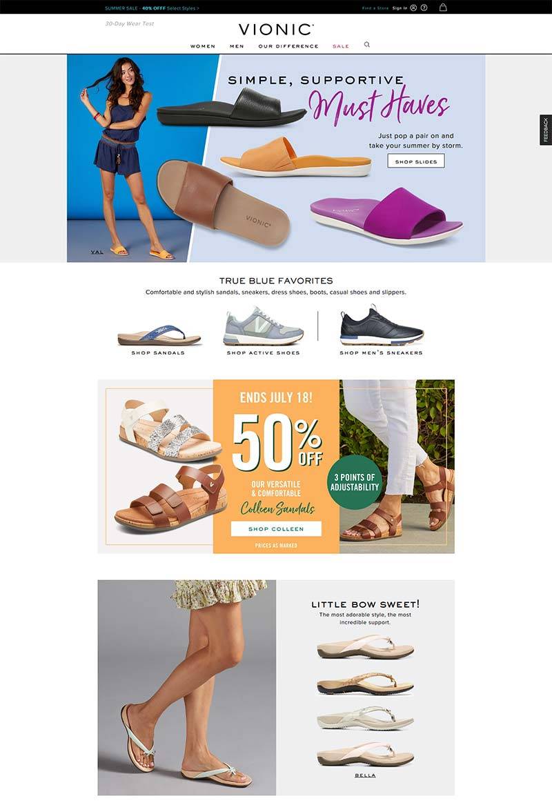 Vionic 法欧尼-美国时尚鞋履品牌购物网站