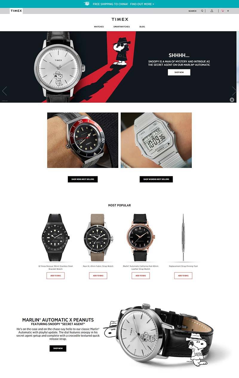 TIMEX 天美时-美国时尚钟表品牌购物网站
