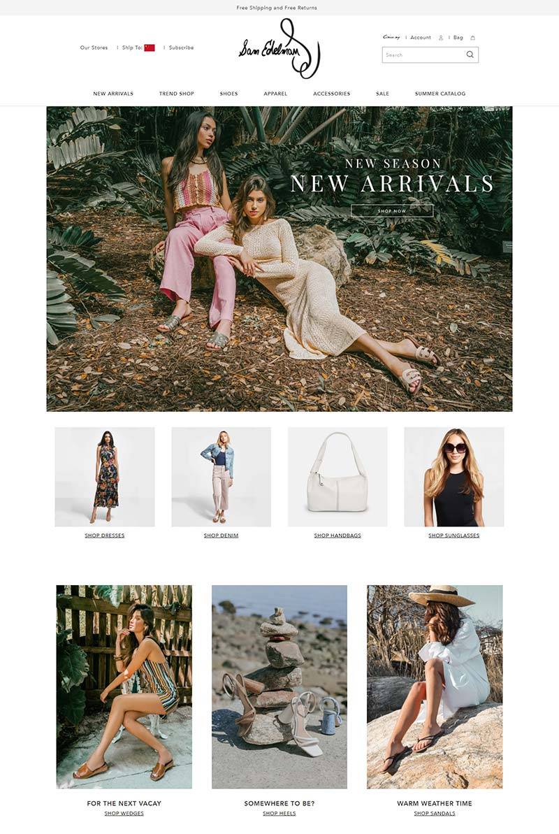 Sam Edelman 美国时尚女鞋品牌购物网站