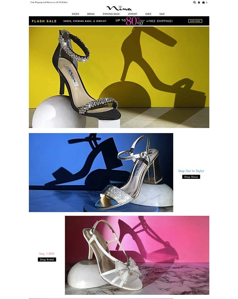 Nina Shoes 美国女鞋品牌海淘购物网站