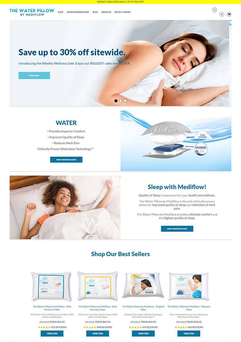 Mediflow 美国医疗保健枕购物网站