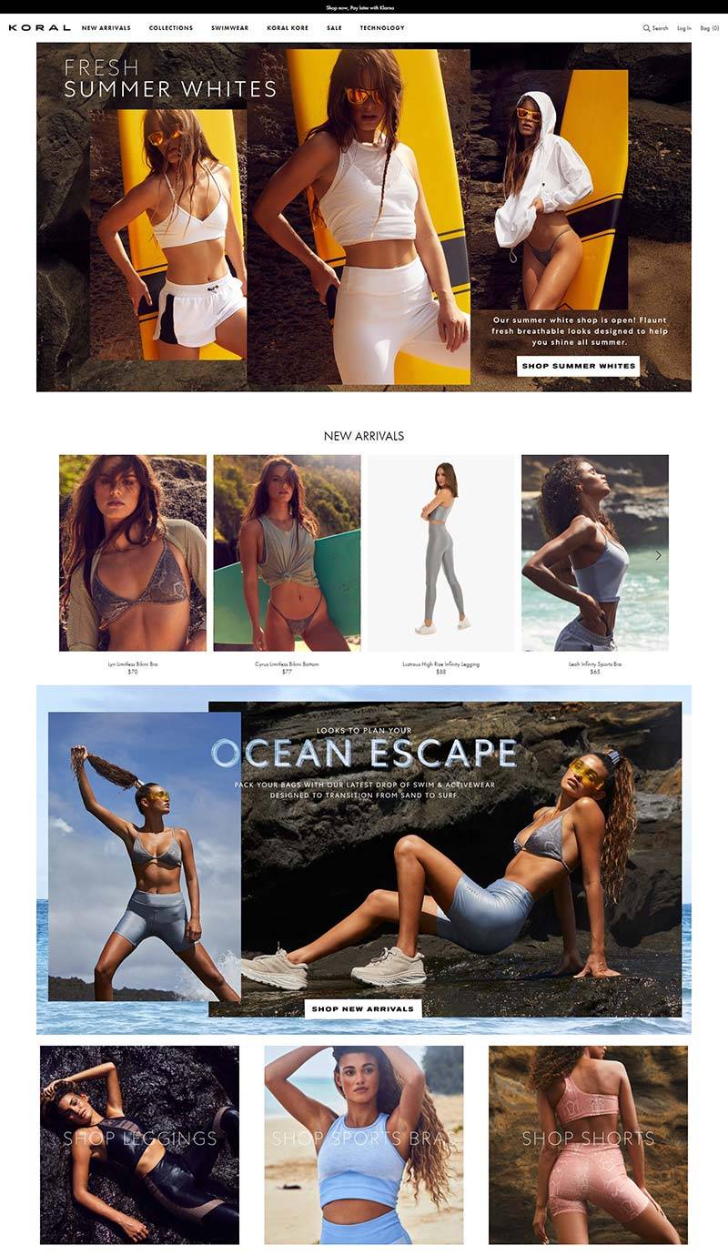 Koral 美国时尚女装品牌购物网站
