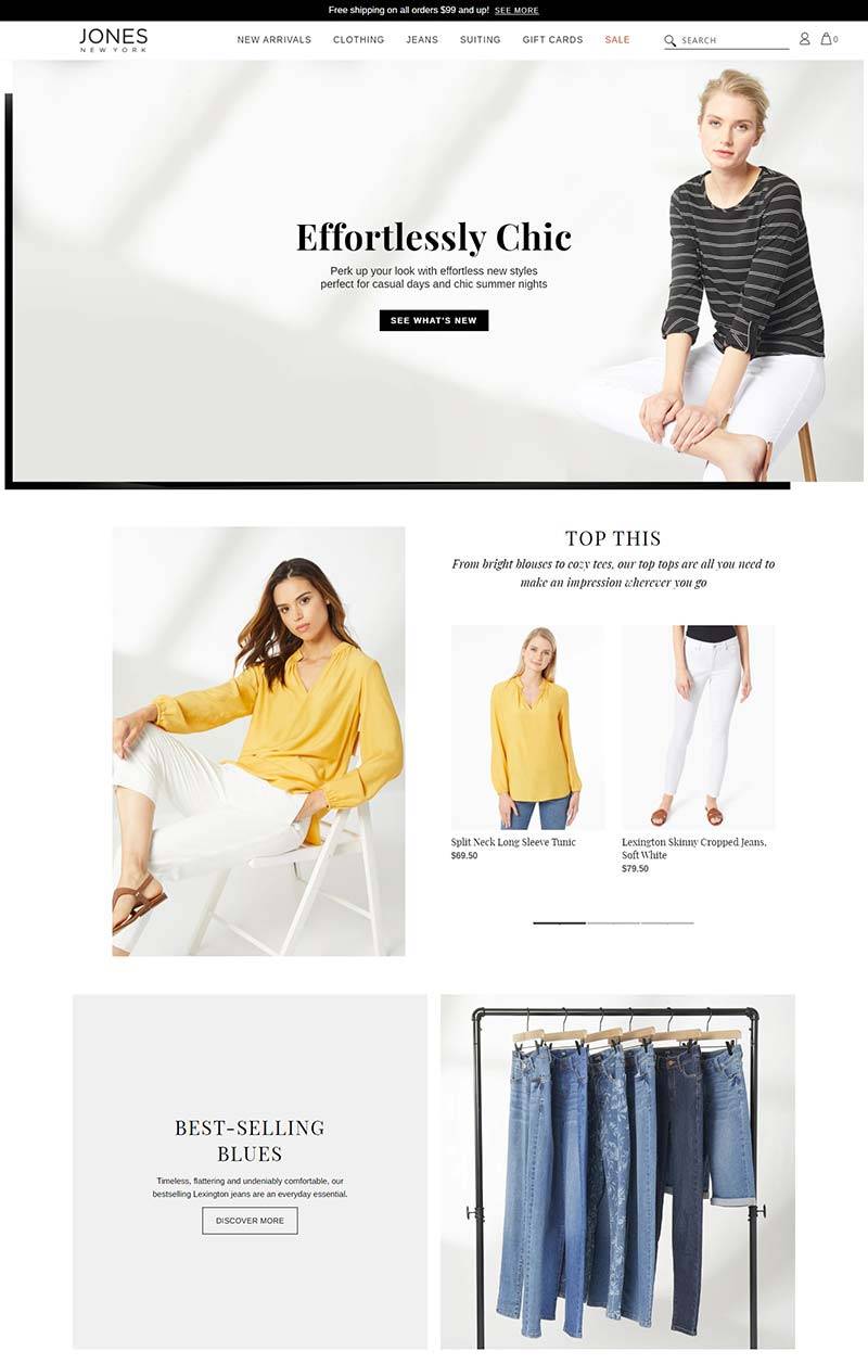 Jones NY 美国经典女装品牌购物网站