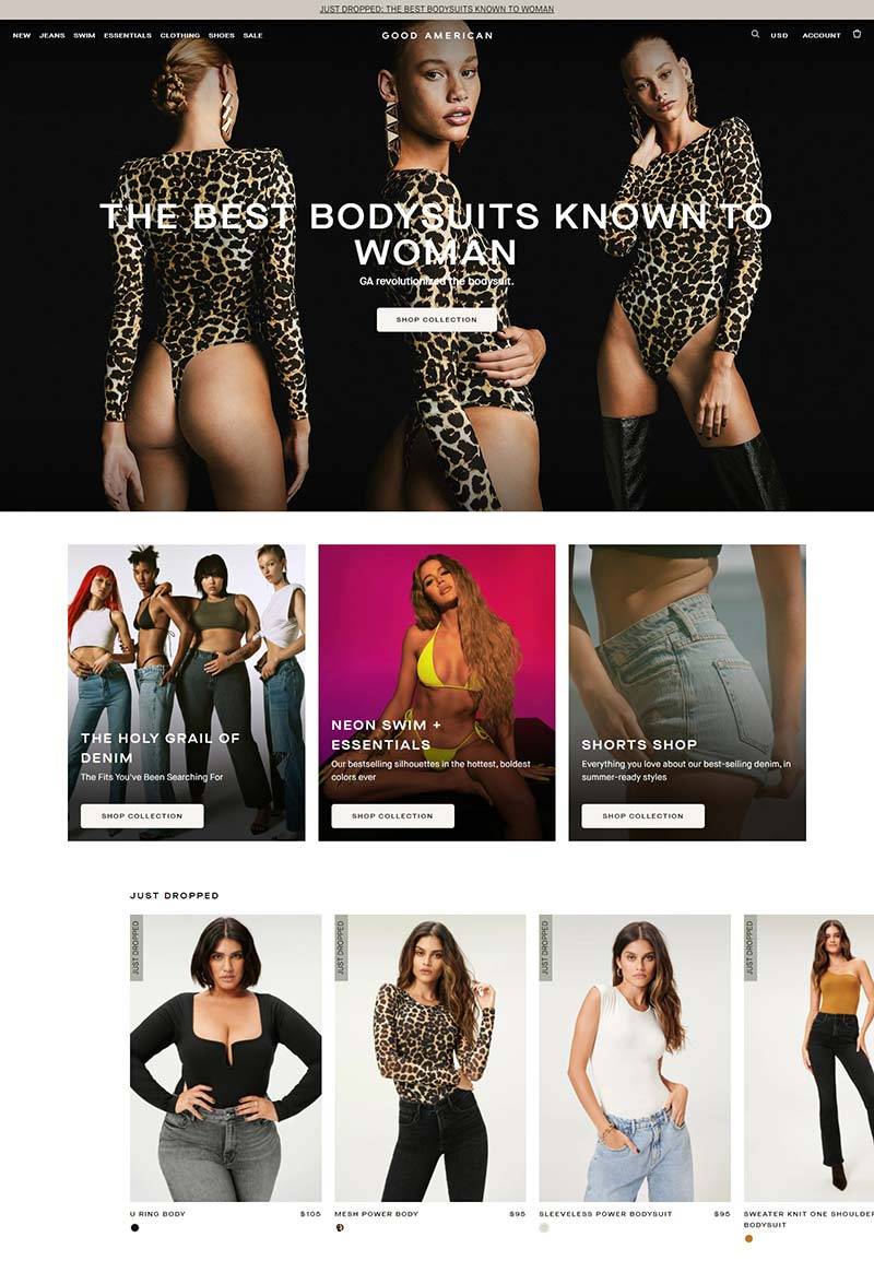 Good American 美国高端时尚女装品牌购物网站