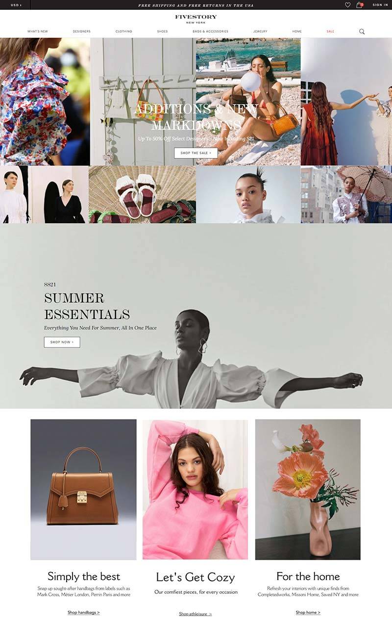 Fivestory New York 美国时尚奢侈品购物网站