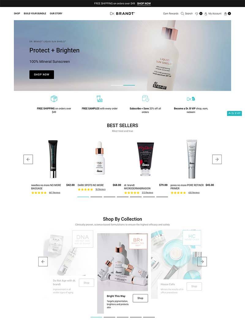 Dr.Brandt Skincare 美国肌肤保养品牌购物网站