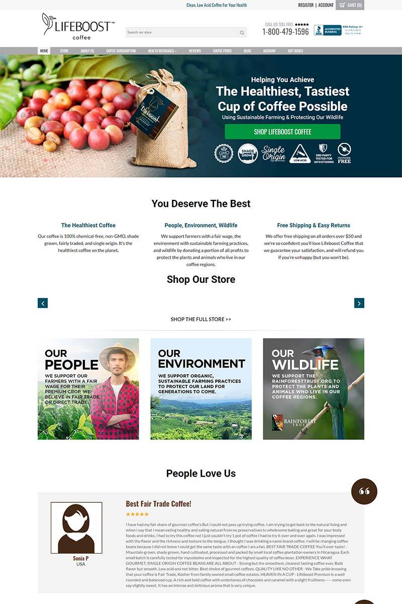 Lifeboost Coffee 马来西亚品牌咖啡购物网站