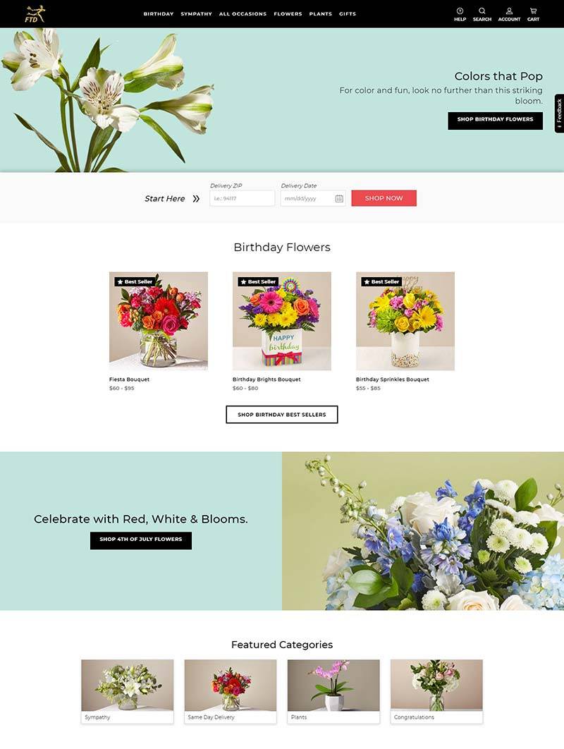 Flowers Fast 美国鲜花礼品在线预订网站