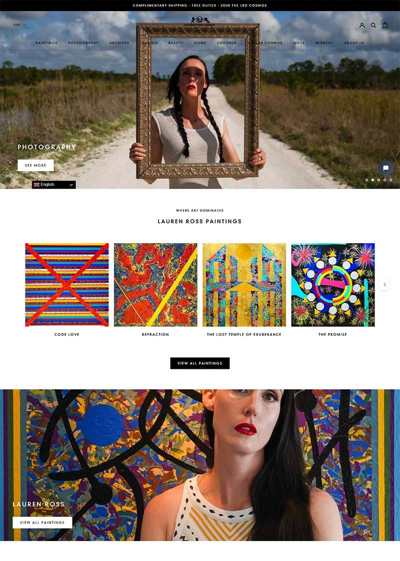 Lauren Ross Design 美国设计师百货品牌购物网站