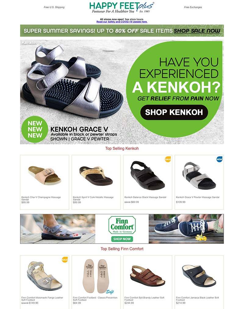 Happy Feet 美国矫形鞋品牌购物网站