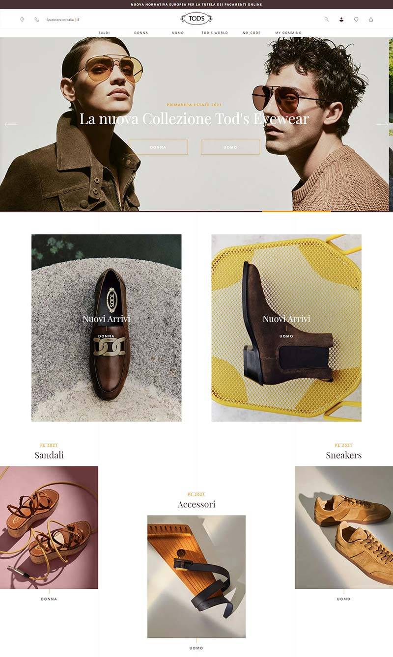 Tod's 意大利鞋履包包品牌购物网站
