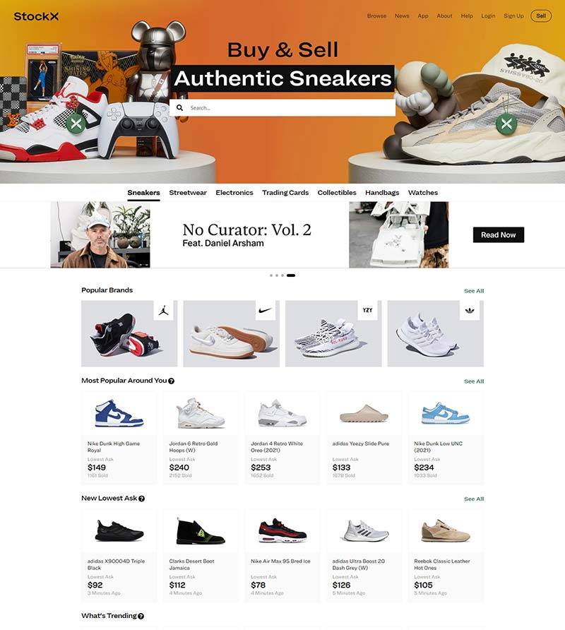StockX 美国球鞋运动鞋交易网站