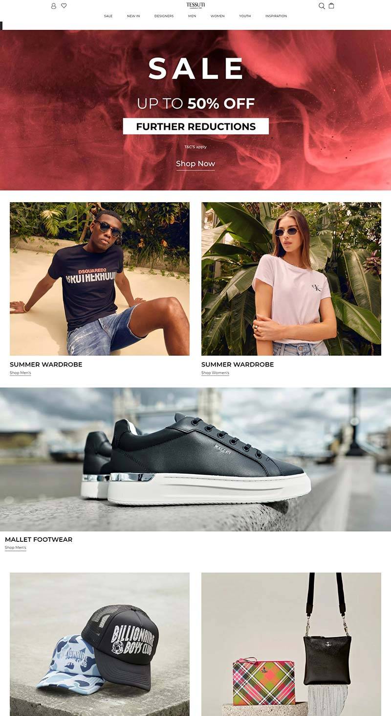 Tessuti 英国设计师服饰品牌购物网站