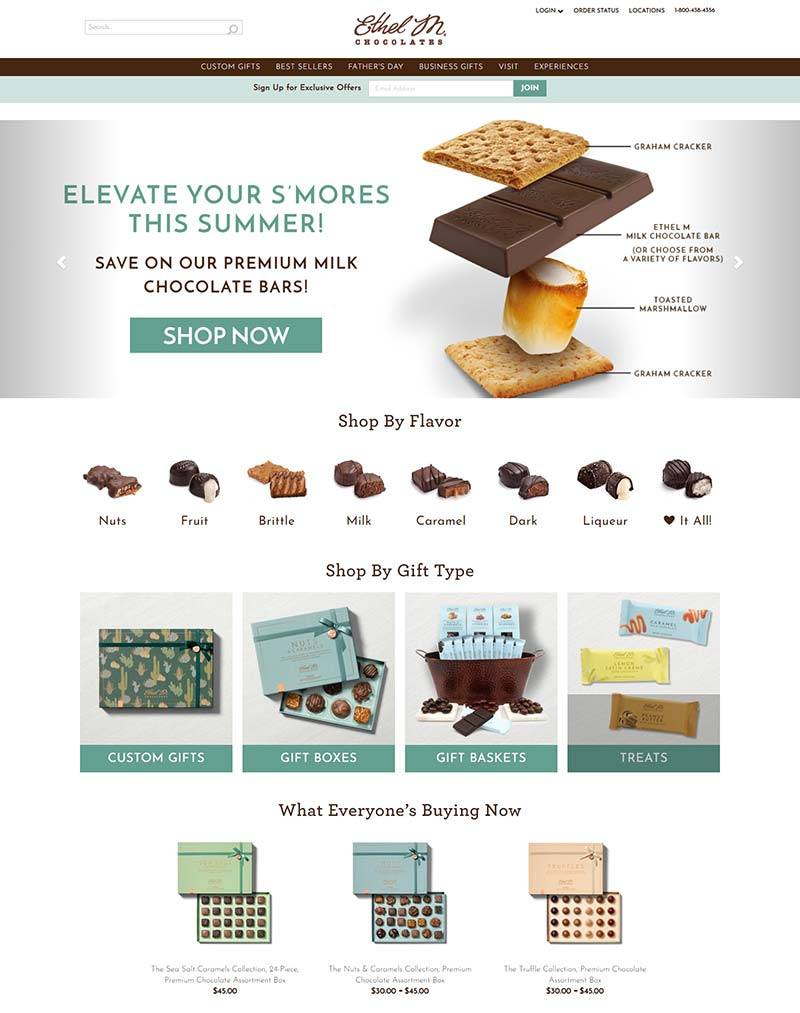 Ethel M Chocolates 美国巧克力品牌购物网站
