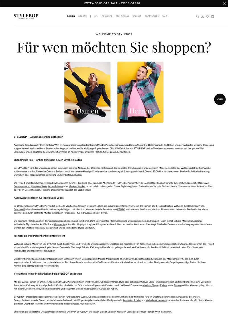 STYLEBOP 德国时尚奢侈品百货购物网站