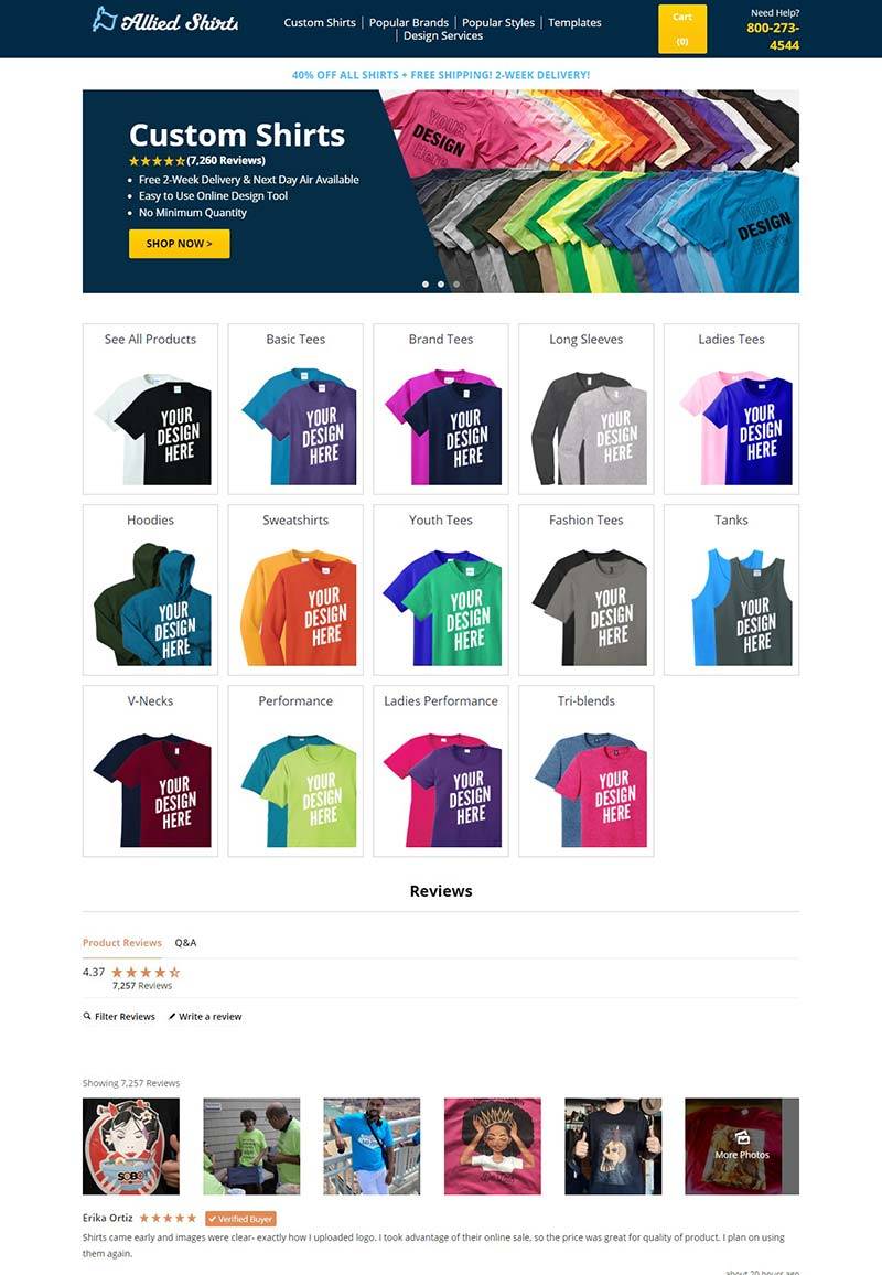 Allied Shirts 美国衬衫定制品牌购物网站