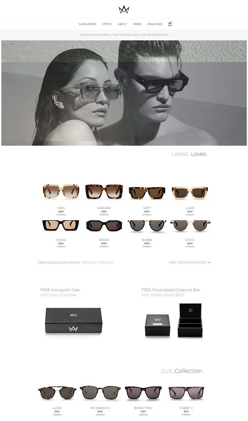 Am eyewear 澳大利亚潮牌眼镜购物网站
