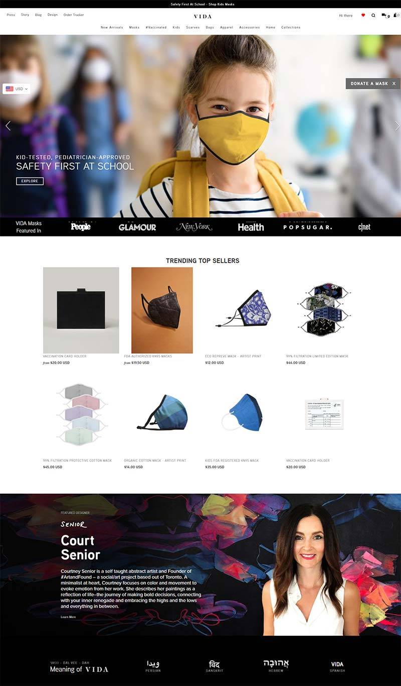 SHOPVIDA 美国设计师百货品牌购物网站
