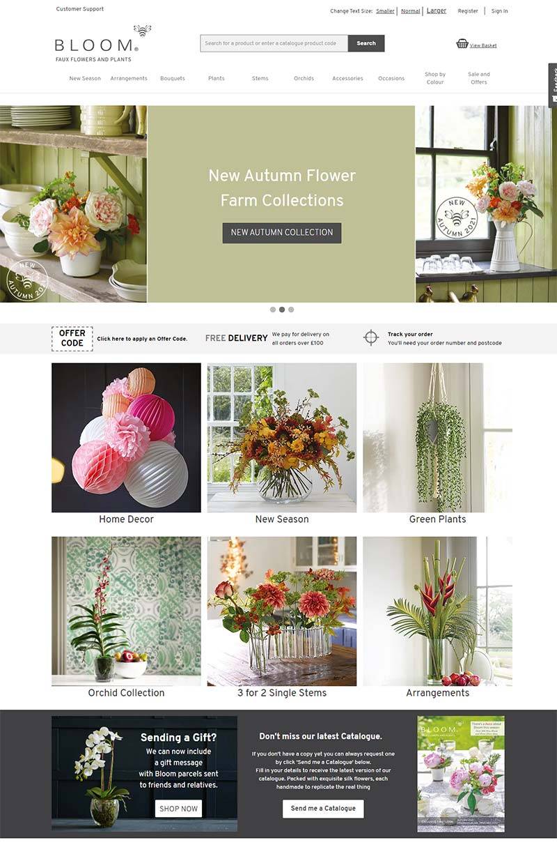 Bloom 英国丝绸花卉在线预定网站
