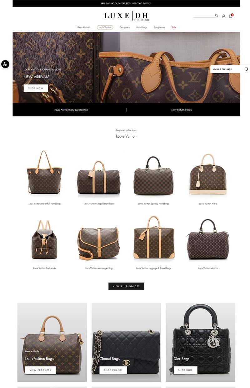 LuxeDH 美国顶级设计师手袋品牌购物网站