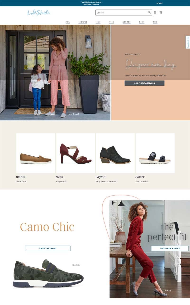 Life Stride 美国时尚女鞋品牌购物网站