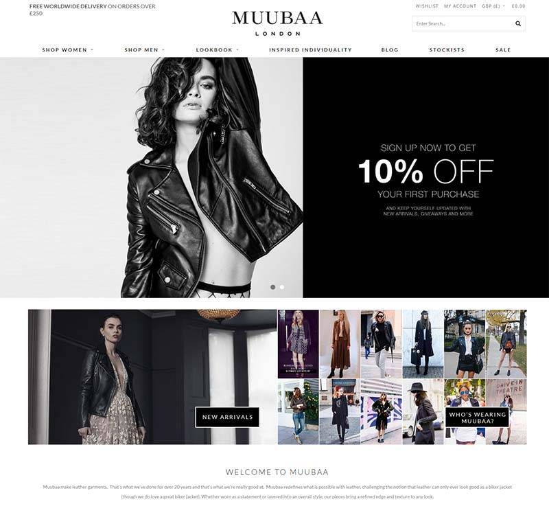 Muubaa 英国设计师时装品牌购物网站