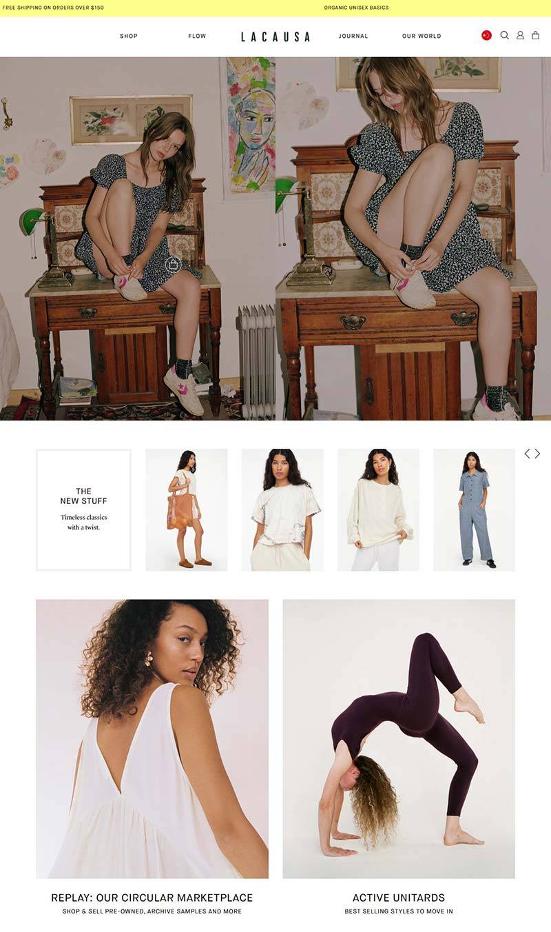 LACAUSA Clothing 美国时尚女装品牌购物网站
