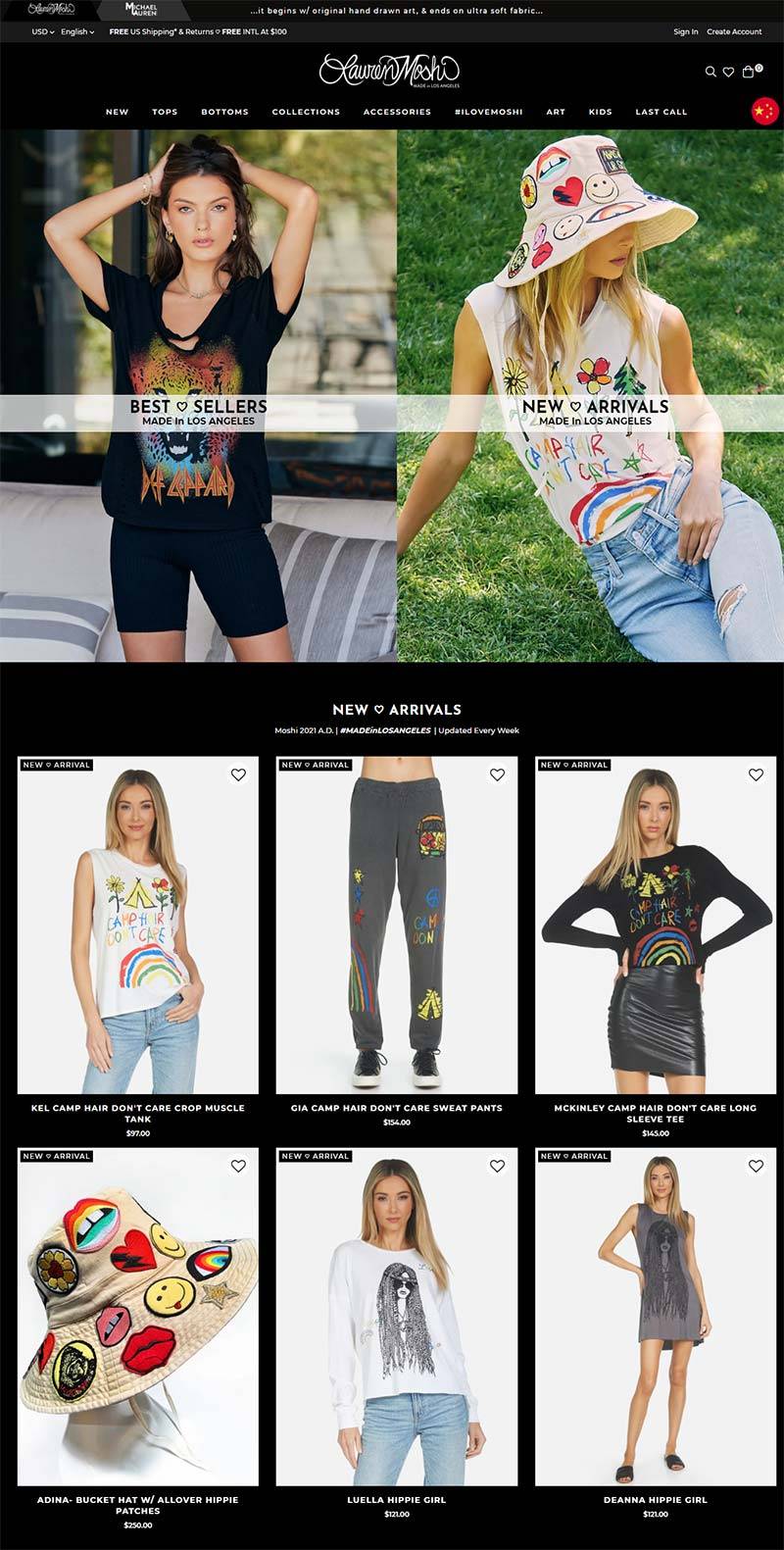 Lauren Moshi 美国设计师服饰品牌购物网站
