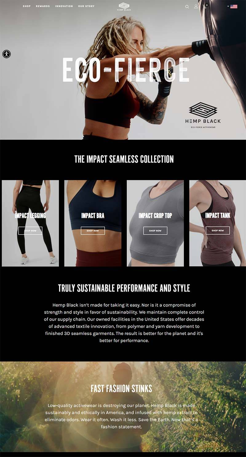 Hemp Black 美国创新服饰品牌购物网站