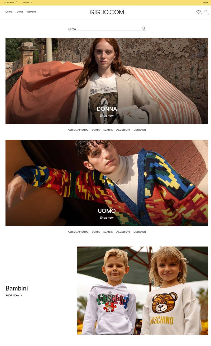 GIGLIO 意大利国际时装品牌购物网站