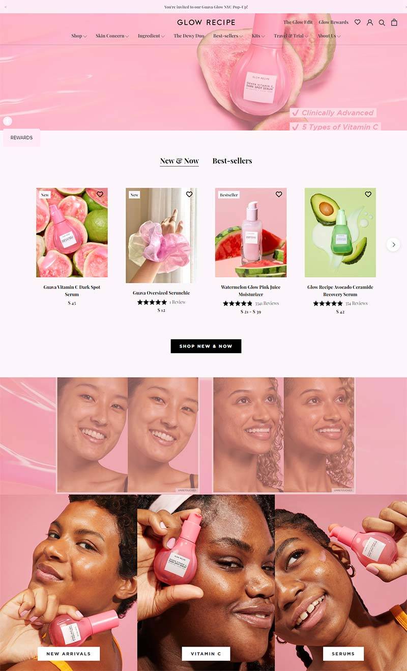 Glow Recipe 美国小众护肤品牌购物网站