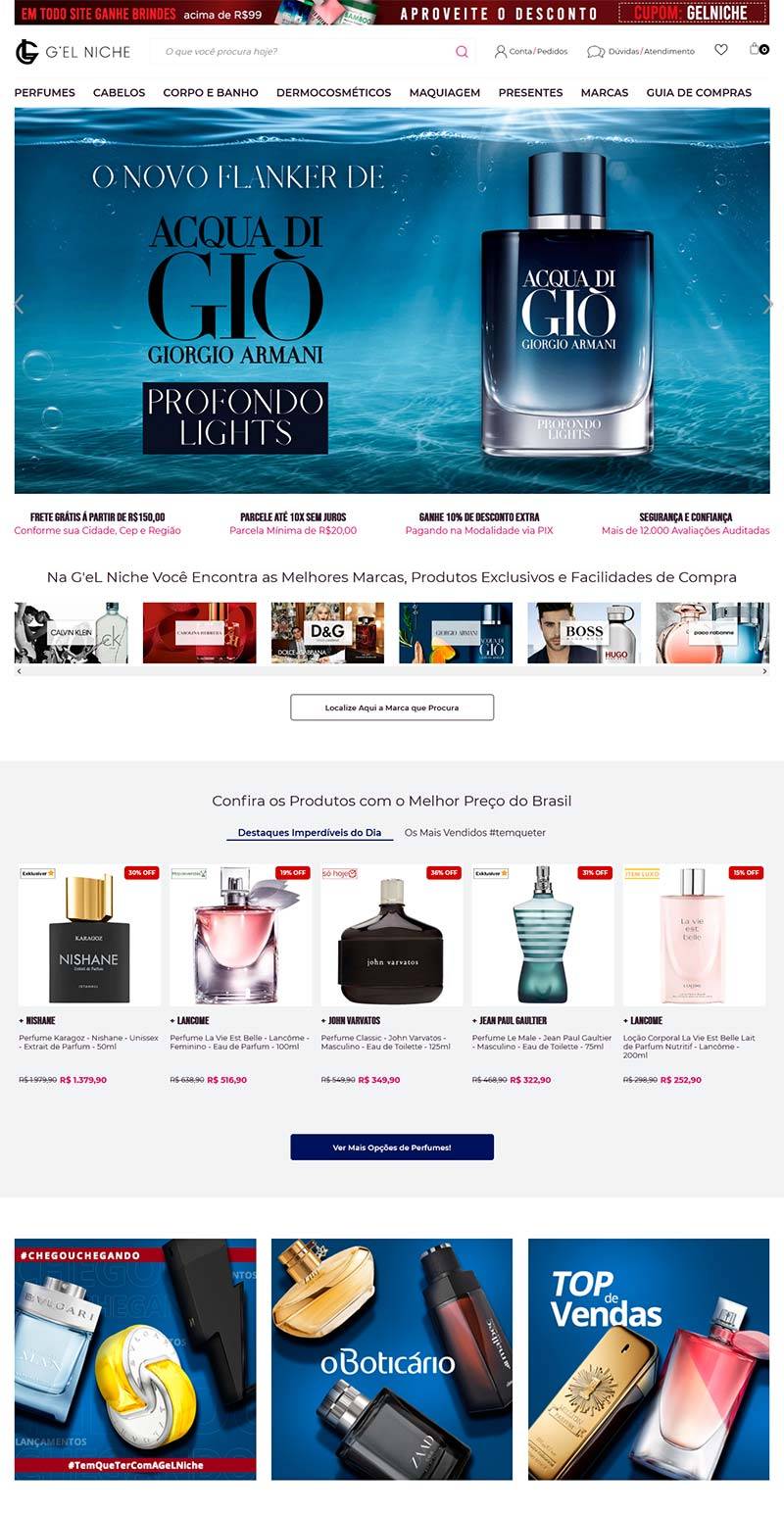 G'eL Niche 巴西品牌香水购物网站