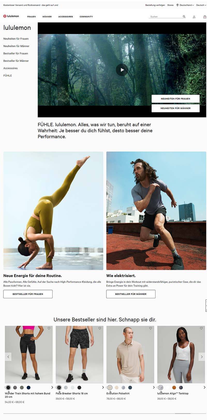  Lululemon DE 加拿大瑜伽服品牌德国官网