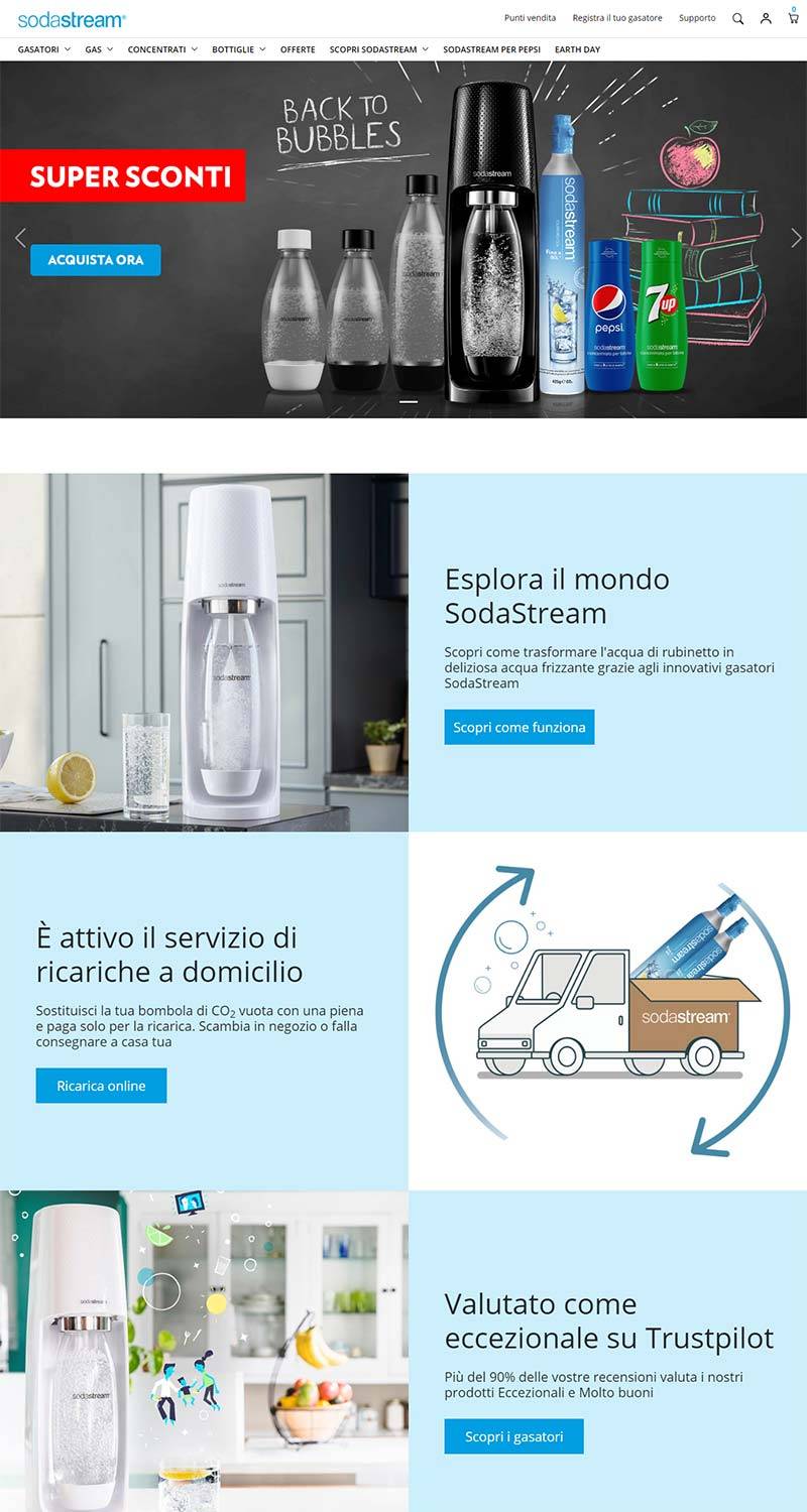 SodaStream IT 美国苏打水机器意大利官网