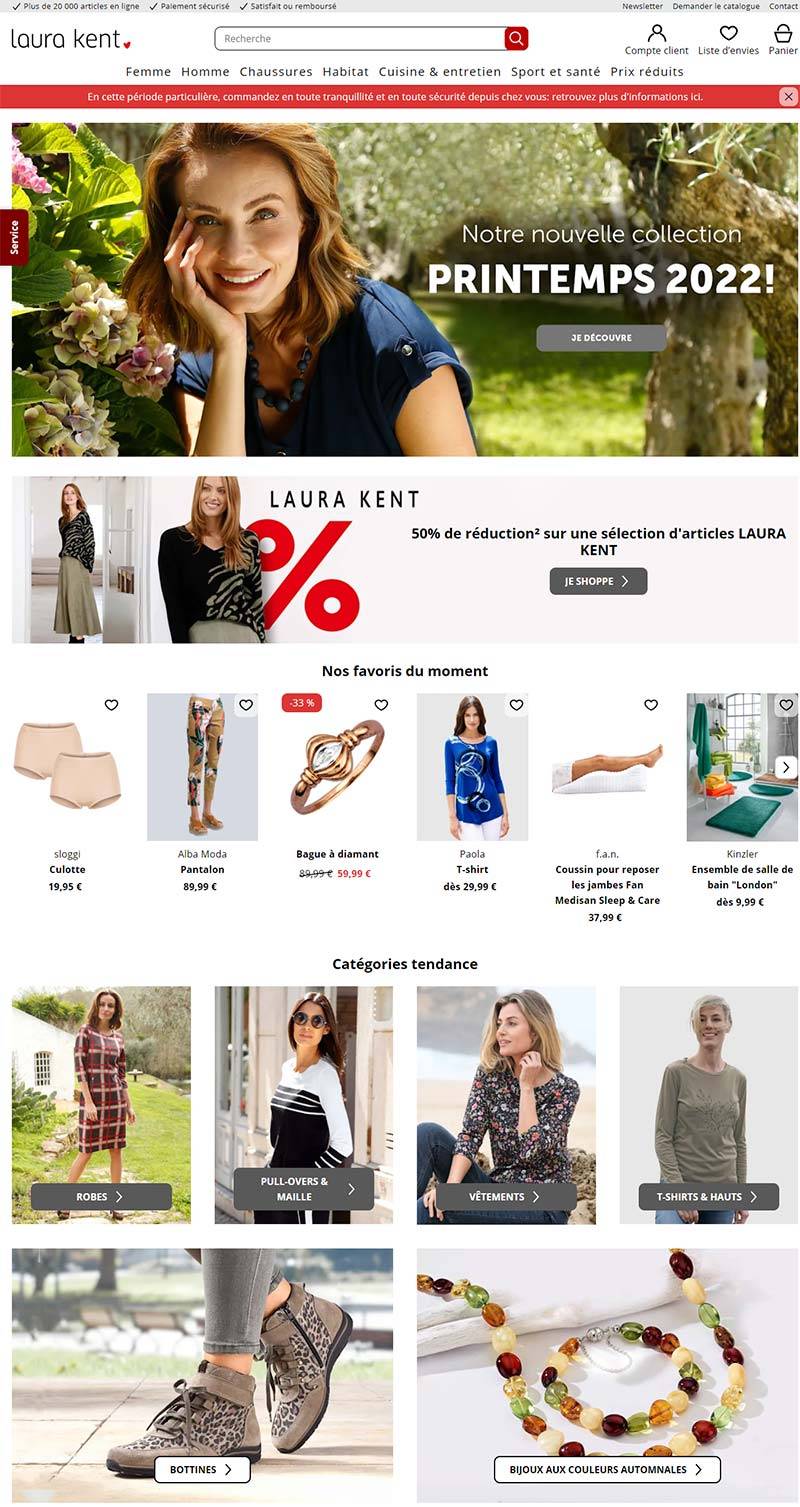 Laura Kent 法国居家服饰品牌购物网站