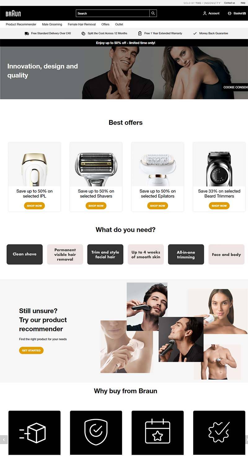 Braun 博朗-英国男士剃须刀品牌购物网站
