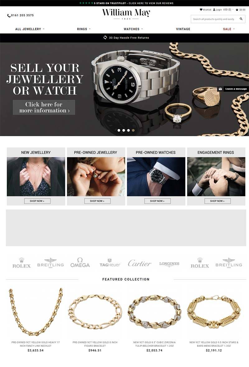 William May 英国高端珠宝品牌购物网站