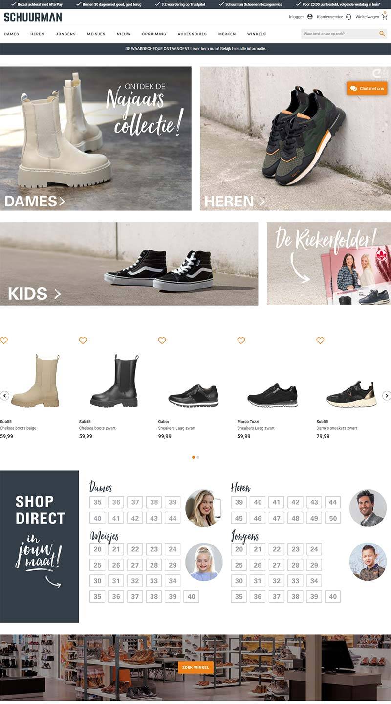 Schuurman Schoenen 荷兰鞋业品牌购物网站