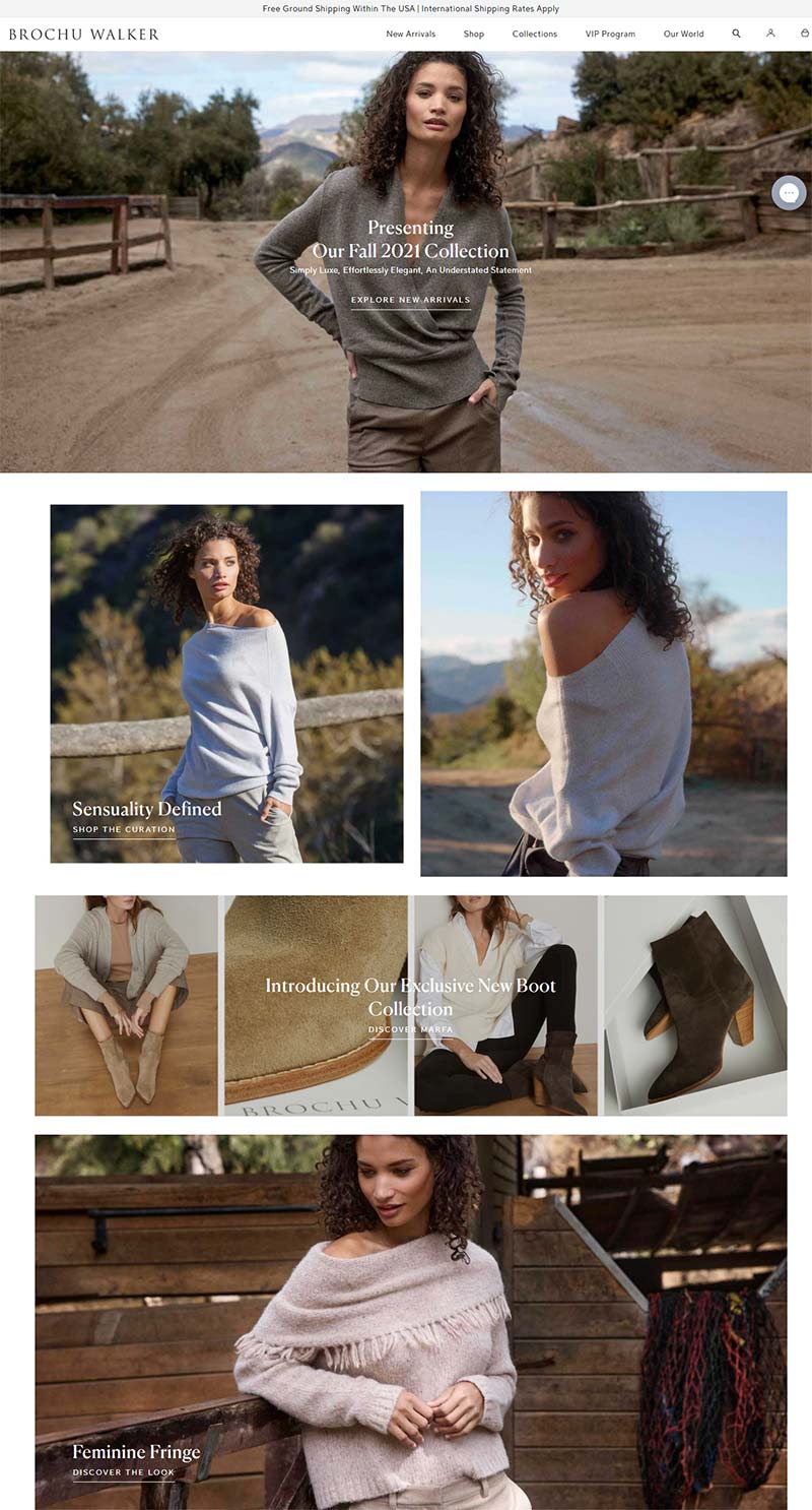 Brochu Walker 美国设计师女装品牌购物网站