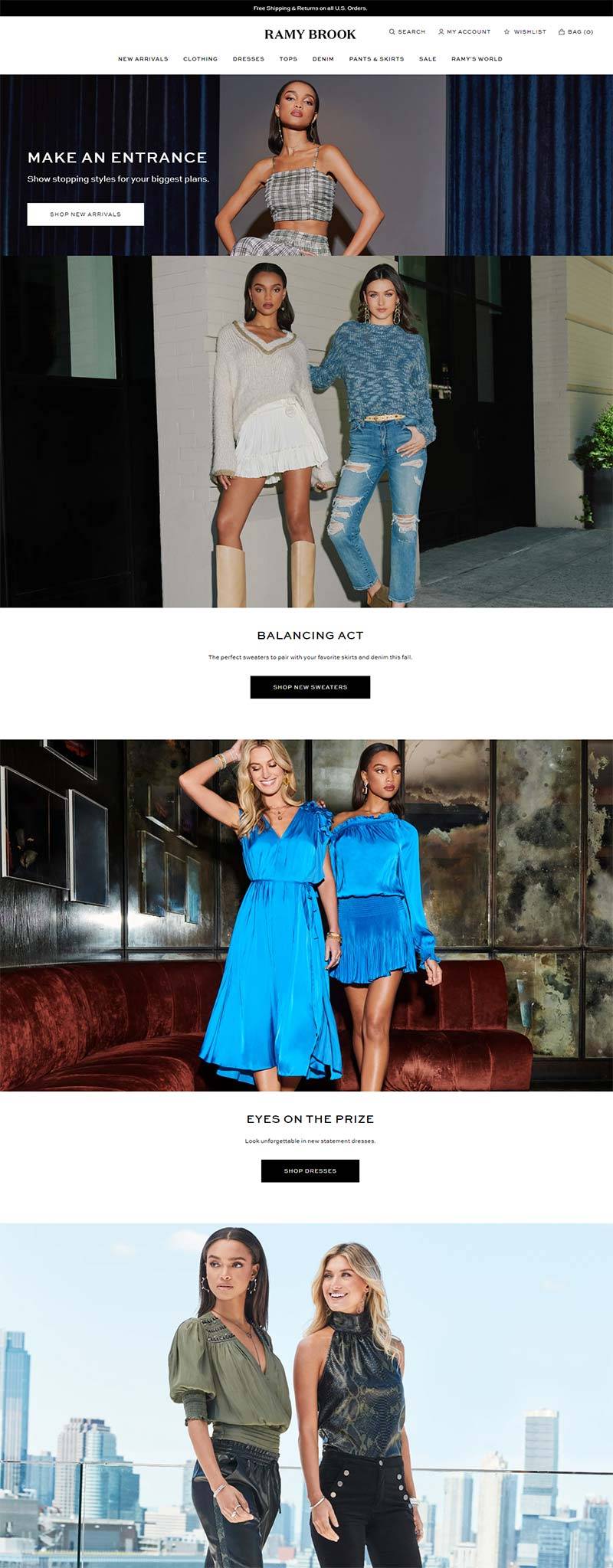 Ramy Brook 美国设计师女装品牌购物网站