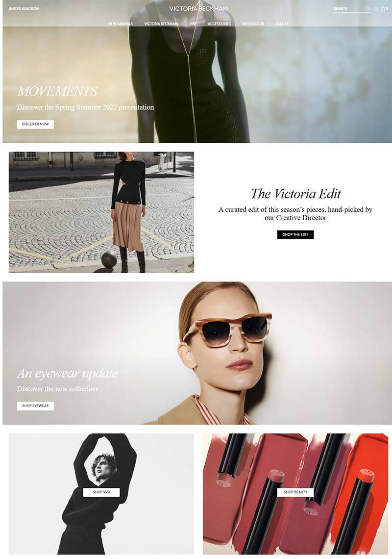 Victoria Beckham 英国高端服饰品牌购物网站