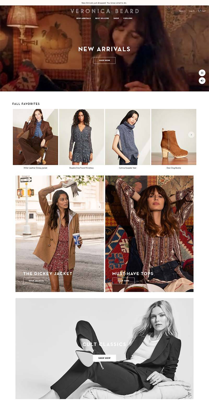 Veronica Beard 美国设计师女装品牌购物网站
