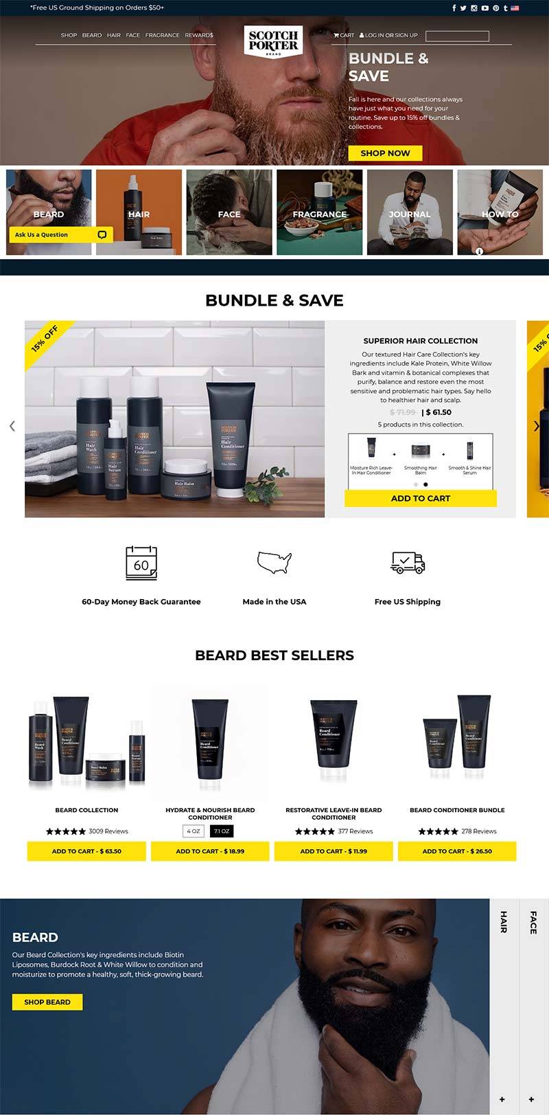 Scotch Porter 美国男士护肤品牌购物网站