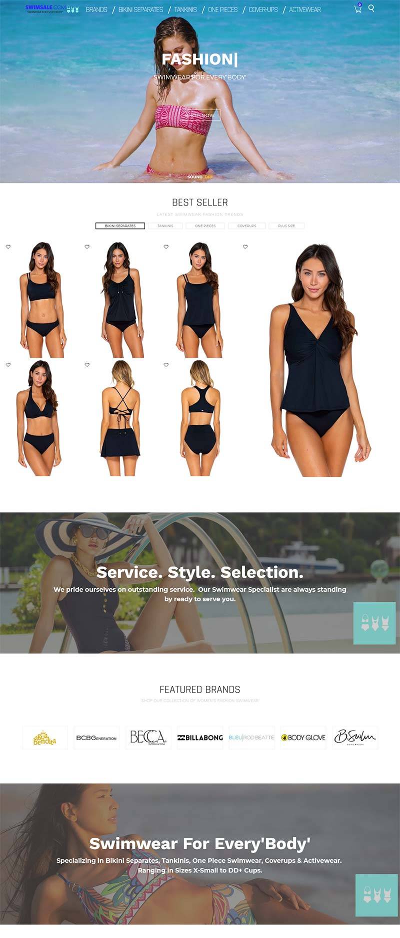Swimsale 美国女性泳装品牌购物网站
