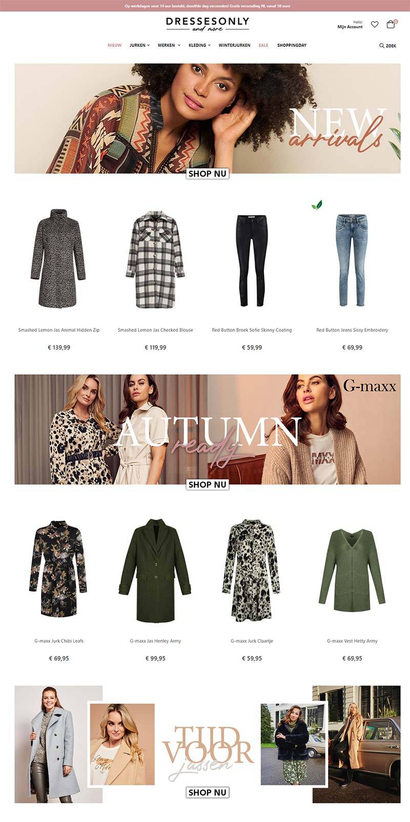 Dresses Only 荷兰女性连衣裙品牌购物网站