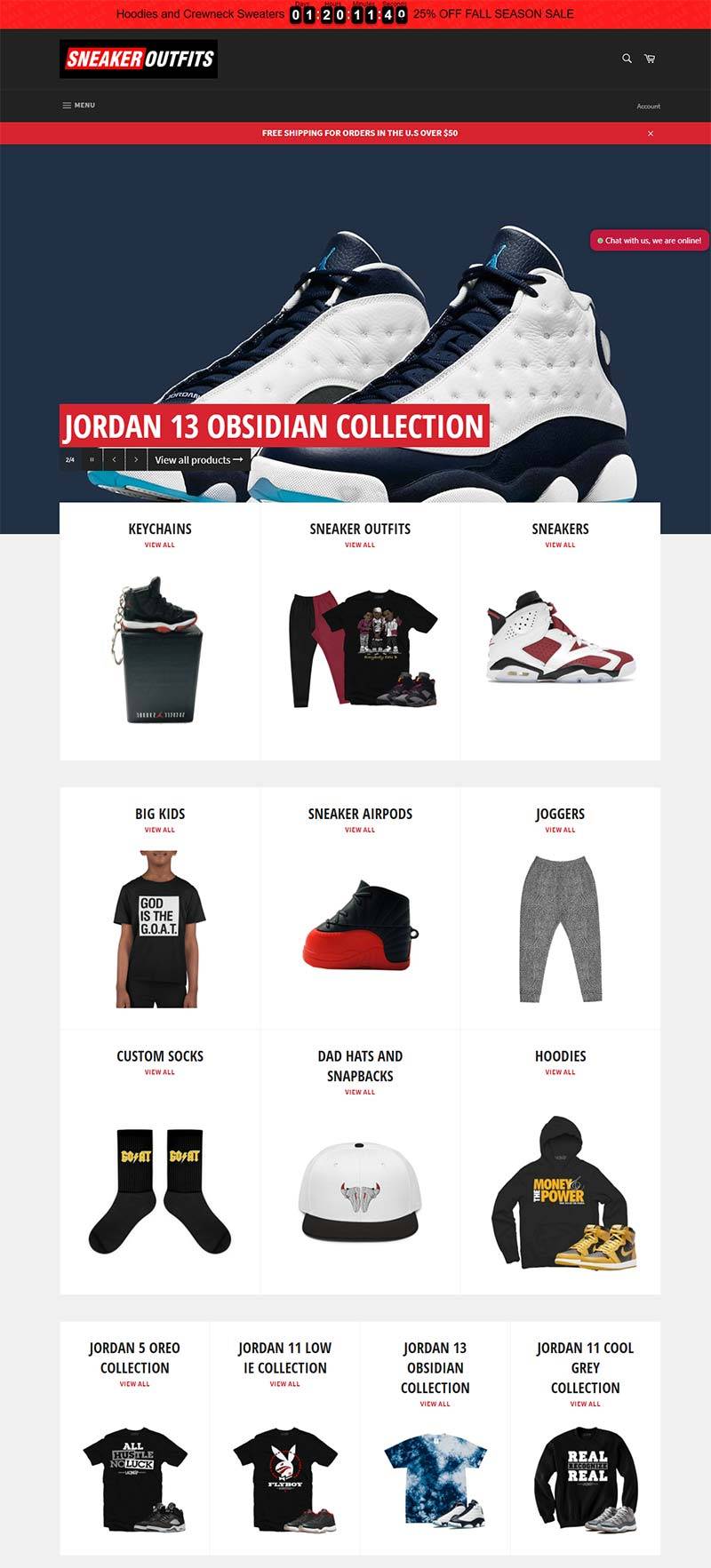 SneakerOutfits 美国运动鞋服品牌购物网站